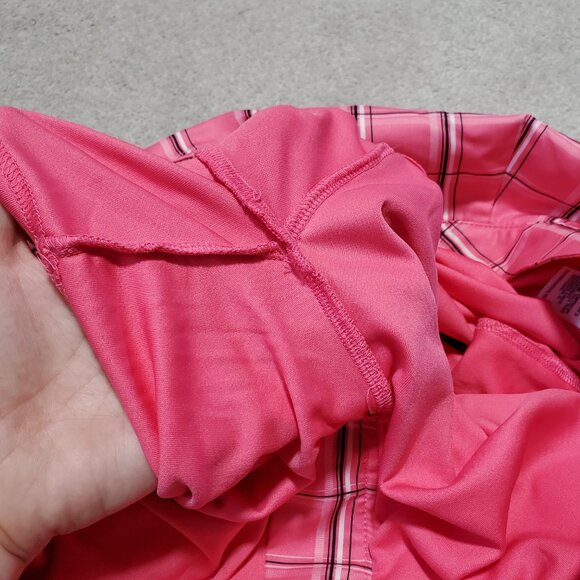 IZOD XFG Golf Skort Skirt Shorts Mini Athleisure Pickleball Pink Plaid Women's 2 - Picture 6 of 16